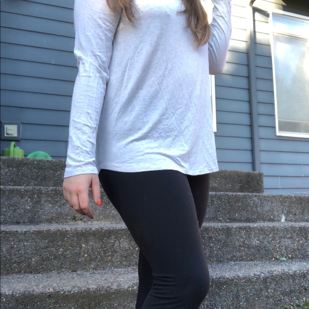 Long Sleeve Cream Grey White Casual Shirt